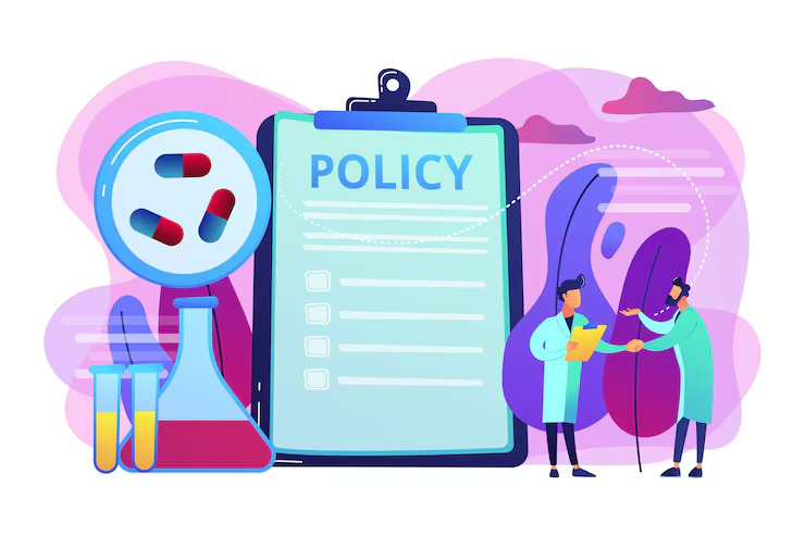 pharmaceutical-policy-clipboard-researchers-tiny-people-pharmaceutical-policy-pharmaceutical-lobby-drugs-production-control-concept-bright-vibrant-violet-isolated-illustration_335657-562